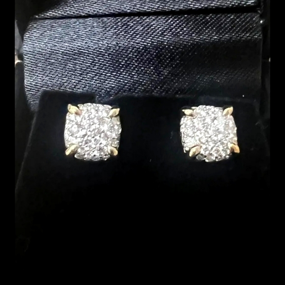 David Yurman Jewelry - Authentic David Yurman Pave Diamond  earrings